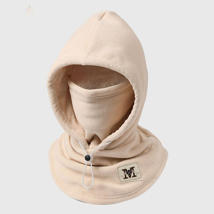 One-piece warm mask hat, Outdoor cycling windproof warm hat with neck mask