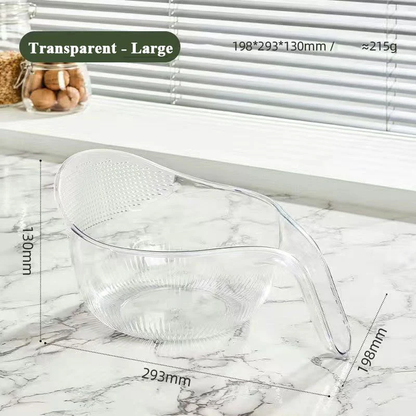 🥗 Multi-Purpose Rice Washing & Strainer Bowl | Wash Rice, Fruits & Vegetables