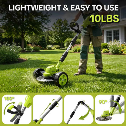 🌿Limited Time 50% OFF✨ 3-in-1 Cordless Lawn Mower Combo, Powerful Grass Trimmer & Edger For Household Gardens