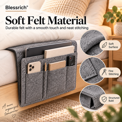 ⏰🔥LIMITED TIME OFFER: 49% OFF!💞Bedside organiser – Smart storage without a bedside table