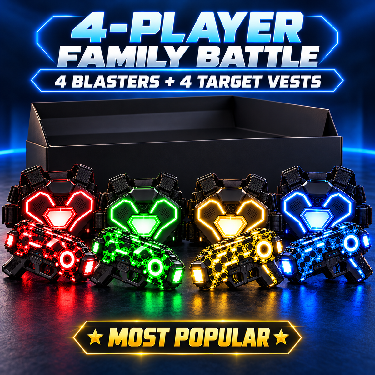 [Free Shipping] 🎮 Rechargeable Laser Tag Set for Kids & Families