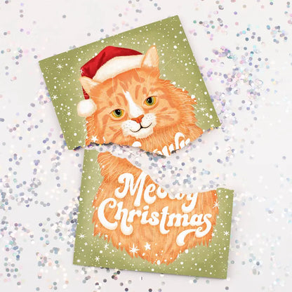 😹 Endless Meowy Christmas Card – Musical Prank & Hidden Glitter