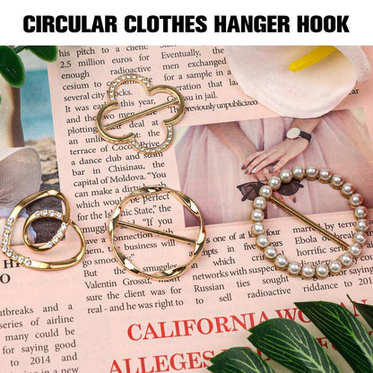 👗4 Counts Women's Fashion Metal Shirt Clips