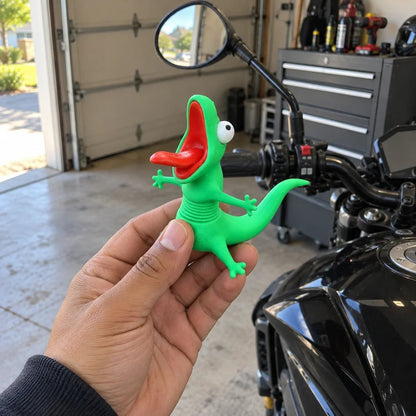 🔥Buy More Save More🔥- 🦎🏍Wobbly Riding Buddy – Car & Motorcycle Decor