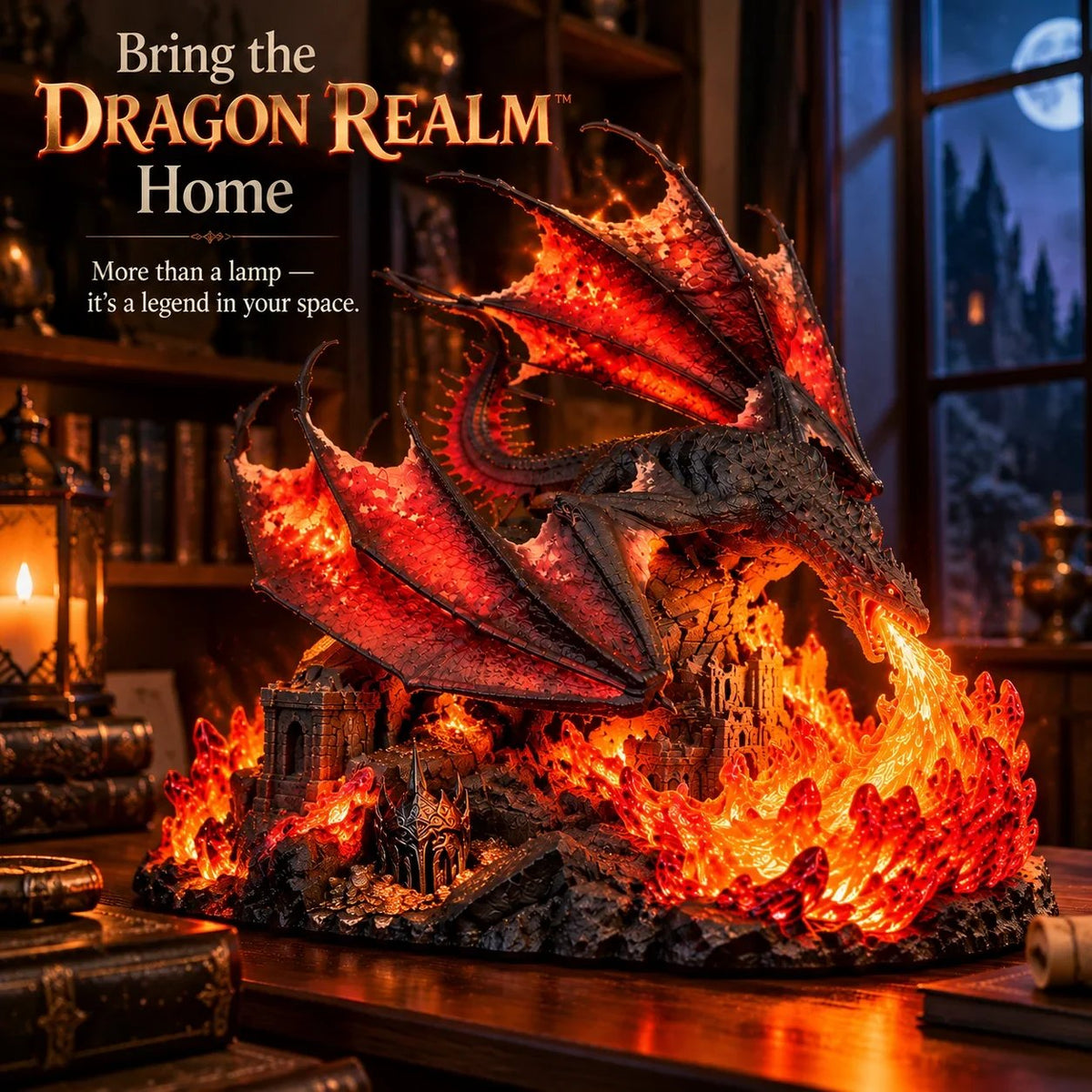 🔥Last Day: 60% Off – 🐉🔥 Dragon Realm Guardian™ – Epic Fire-Glow Dragon Lamp for Fantasy Lovers & Legendary Spaces