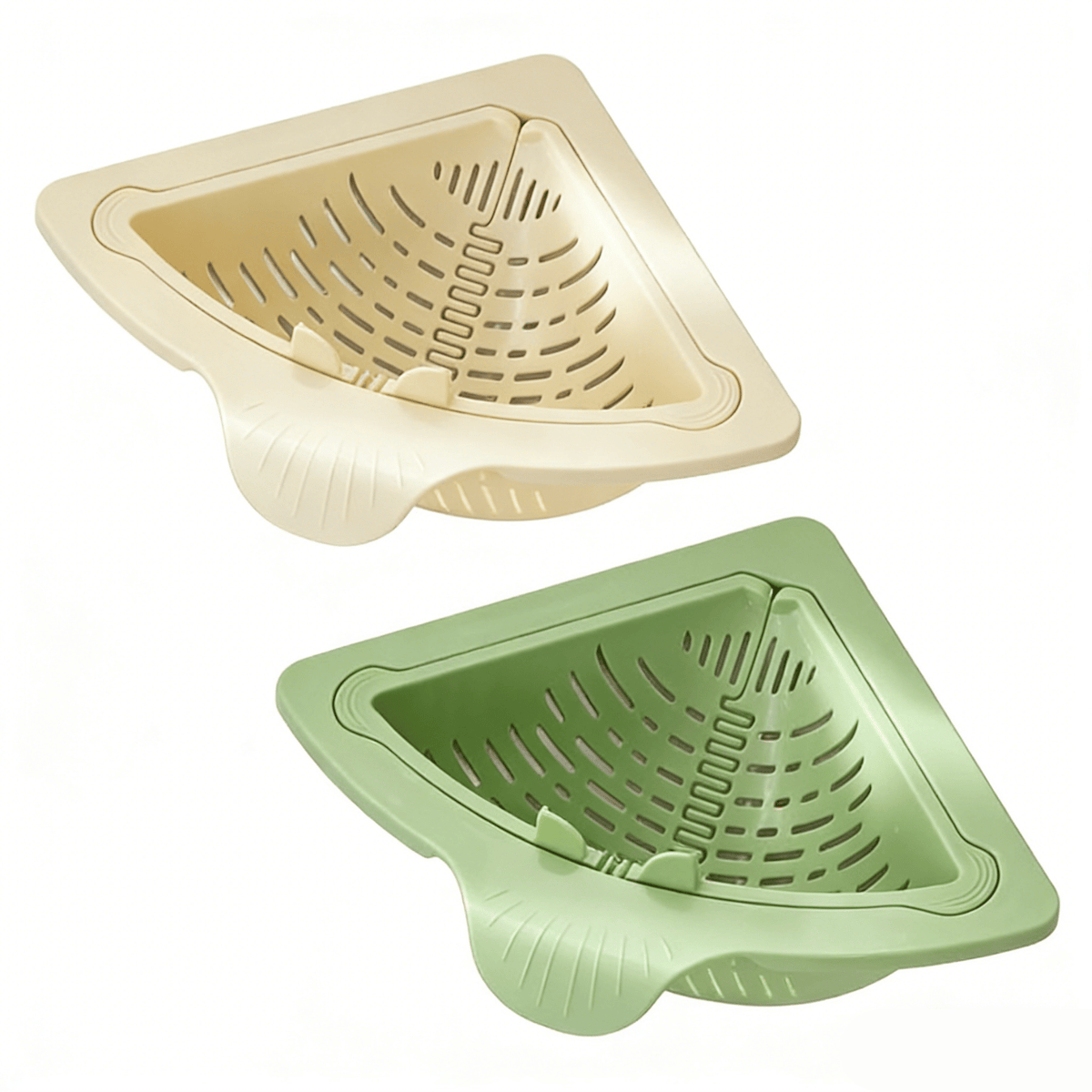 🧲✨ Magnetic Triangle Drain Basket | Multi-Function Sink Organizer & Food Strainer