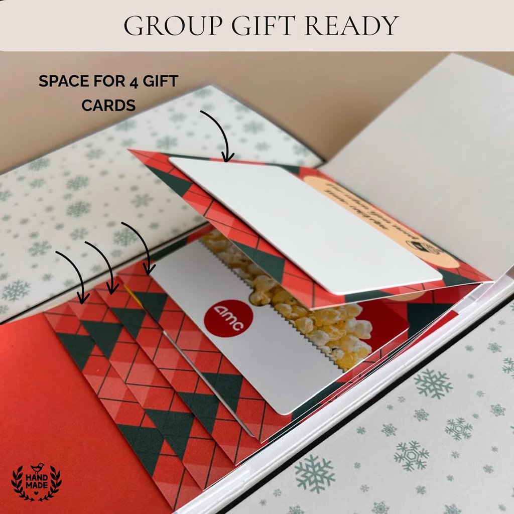 2026 New🎅🎁 Waterfall Christmas Gift Card Booklet 💳✨