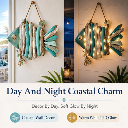 🌊🏡 Today 49% OFF🔥 Coastal Fish LED Wall Decor | Add Relaxing Seaside Style to Your Home
