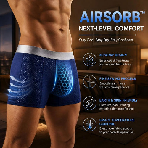 🏆45K+ SOLD 🔥2026 HOT SALE  AirSorb™ Premium All-Day Comfort IceSilk Mesh Men's Boxer