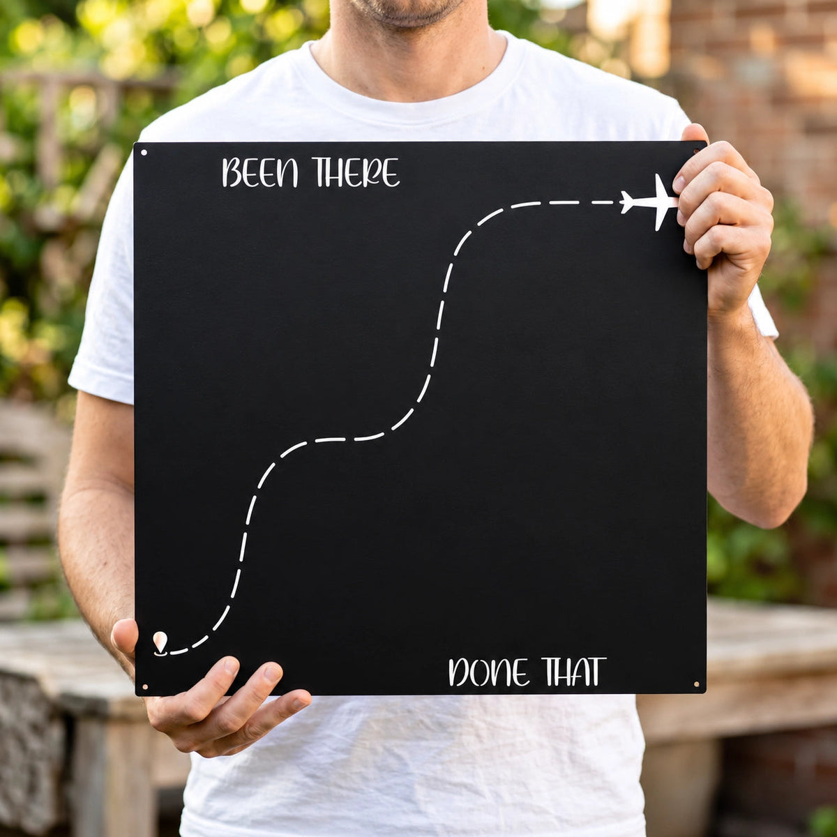 🌍✈️ Been There, Done That – Travel Magnet Display Board 🎁