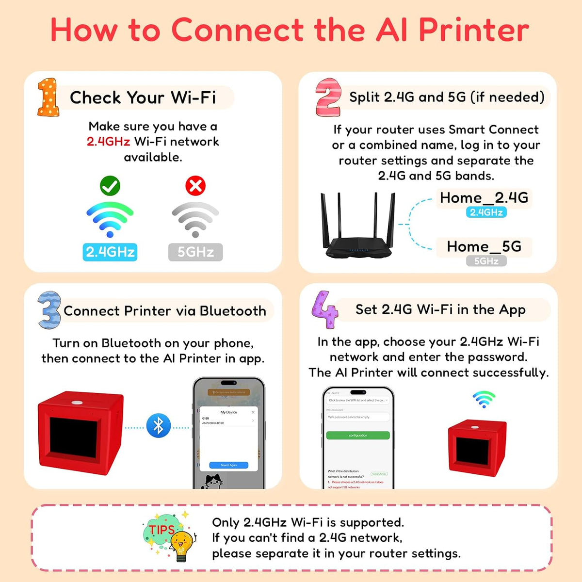 AI Voice-Activated Mini Sticker Printer