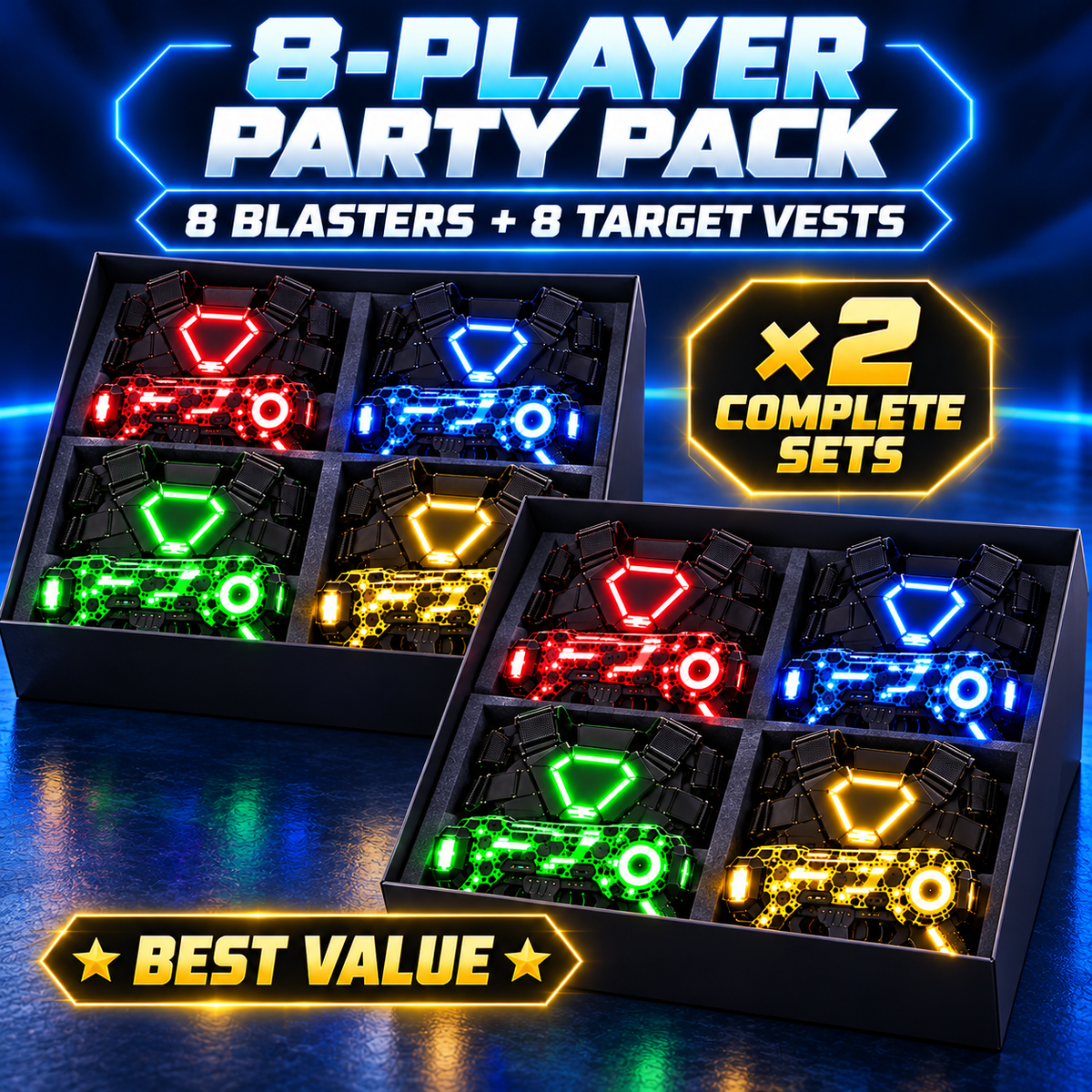 [Free Shipping] 🎮 Rechargeable Laser Tag Set for Kids & Families