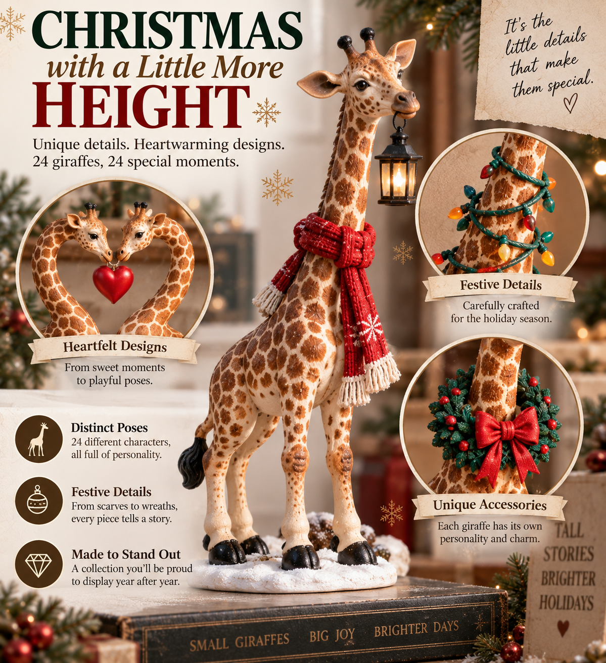 🦒 24 Days of Giraffe Christmas — Unique Holiday Characters