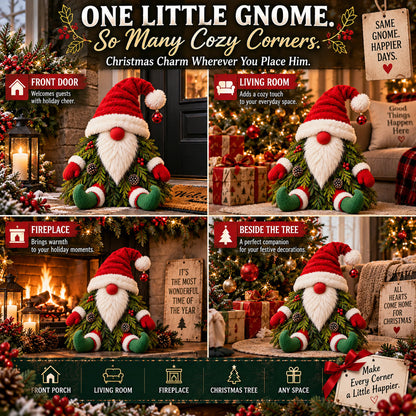 🎅 Who Says Gnomes Can't Be Christmas Trees? 🎄 – Adorable Christmas Gnome Porch Decoration