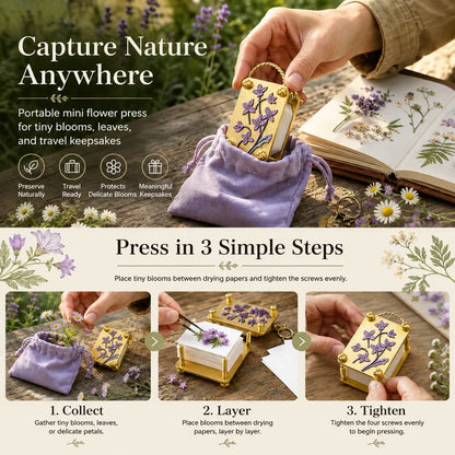 Mini Portable Flower Press