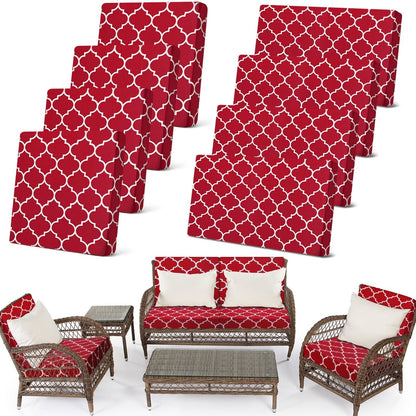 🛋️ Waterproof Outdoor Patio Sofa Cushion Covers 🔥