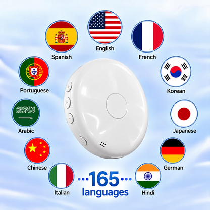 AI Pocket Language Tutor – 165-Language Smart Translator & Conversation Practice Device