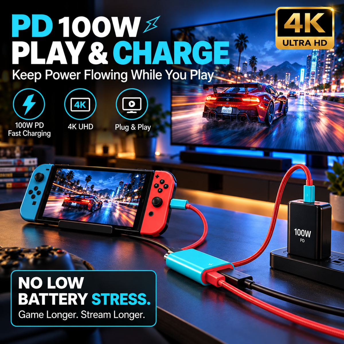 🔥HOT SALE🔥USB-C to HDMI Adapter Cable for Switch