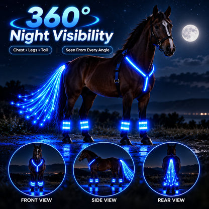 360° Illuminated Horse Harness & Glow Kit 🐎✨