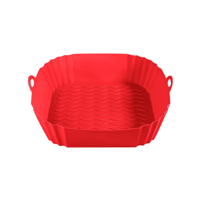 Reusable Air Fryer Silicone Liner 🍟 – 8' Nonstick Cooking Basket Insert