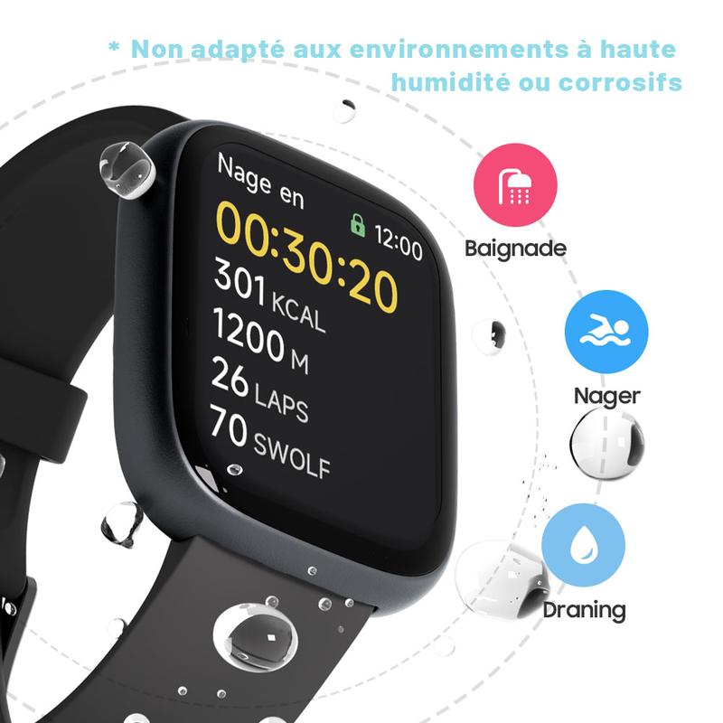 ⌚💖 Smartwatch con Chiamate Intelligenti! 🎙️ Assistente Vocale, Fitness Tracker, 100+ Sport, IP68 Impermeabile 🌊, Tracker Sonno 😴, Batteria 30 Giorni 🔋, Display HD 1,83' Personalizzabile 📸 – App VeryFit