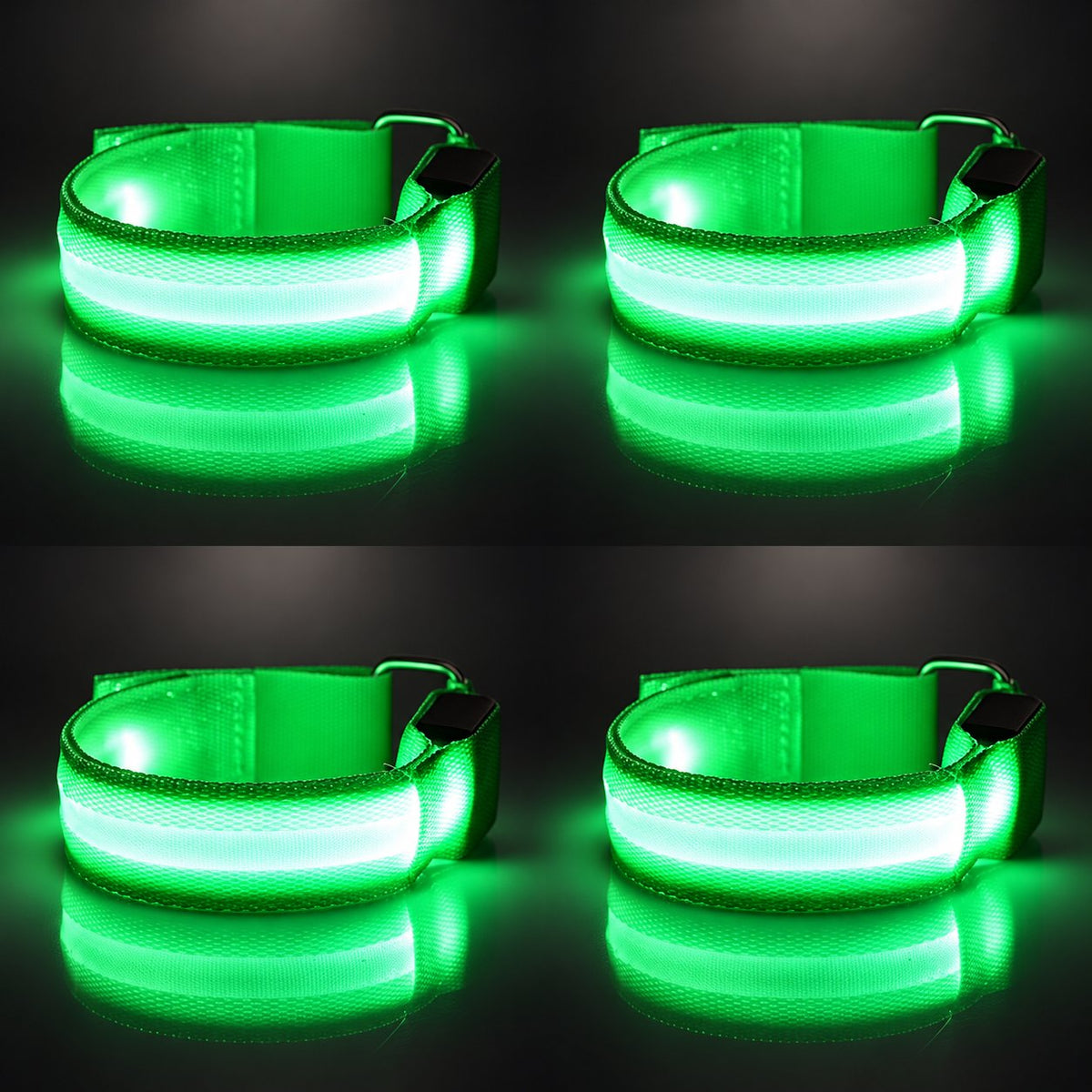 🐎 Horse LED Leg Straps – 4 Pack | Rechargeable Night Riding Safety Lights | Adjustable Velcro Fit for Horses of All Sizes ✨