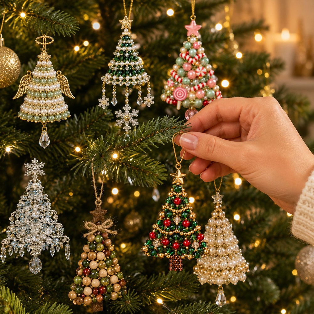 🎅 2026 Christmas Gift 49% Off--DIY Christmas Tree Beaded Ornament Kit