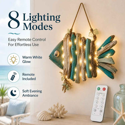 🌊🏡 Today 49% OFF🔥 Coastal Fish LED Wall Decor | Add Relaxing Seaside Style to Your Home