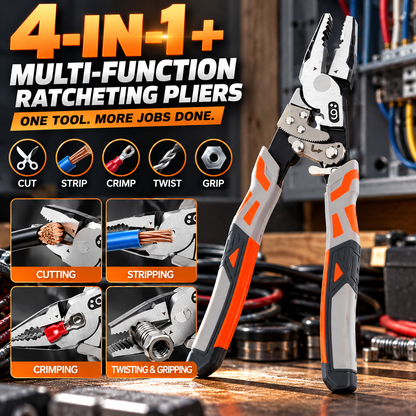 ⚡ Self-Locking Ratchet Pliers — More Grip, Less Effort