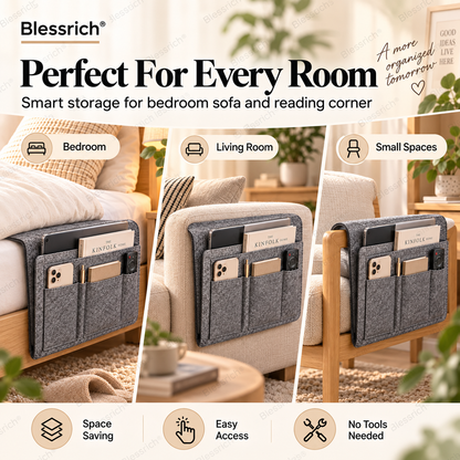 ⏰🔥LIMITED TIME OFFER: 49% OFF!💞Bedside organiser – Smart storage without a bedside table