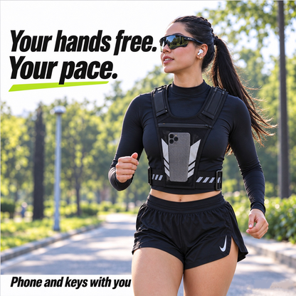 Hands-free reflective running vest