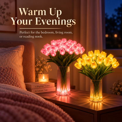 🌷Radiant Romantic Tulip Light-1 pack of 15 flowers