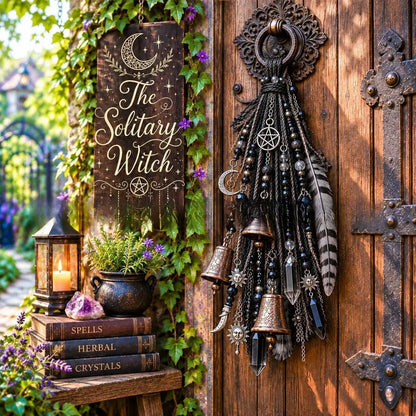 👉 Whimsical Witch Door Bell – Unique Hanging Decor for a Charming Home Entrance