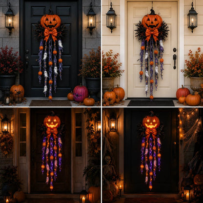 🎃 49% Off – Limited-Time Halloween Offer 👻 Glowing Pumpkins and Ghosts as Door Decorations
