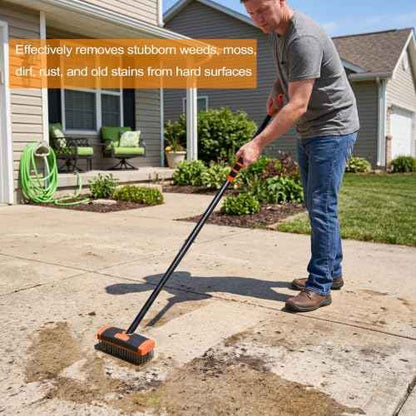 🌱🛠️ Limited Offer 49% OFF✨ Long Handle Weeding & Scrubbing Brush | Remove Moss, Rust, Stains & Tough Grime
