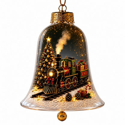 ⭐Limited time49% OFF -✨🎄 Glowing Christmas Story Ornament – Light-Up Mini Holiday Scene