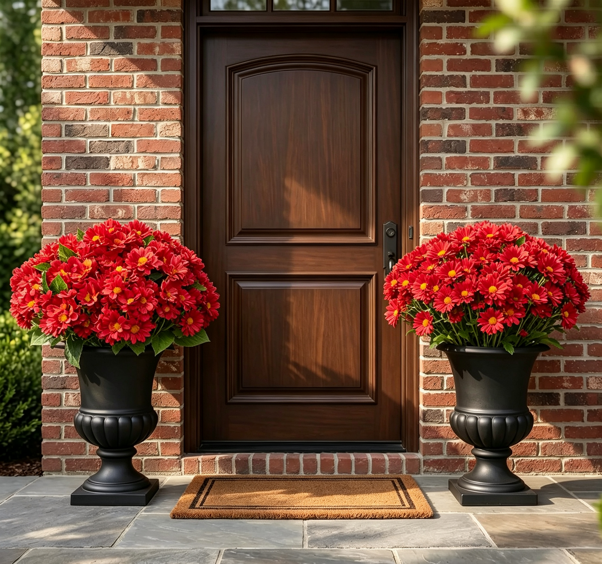 💥Last Day 70% OFF—🌼Welcome autumn- Artificial Outdoor Sunset Mums Flowers - UV resistant, Waterproof, Windproof