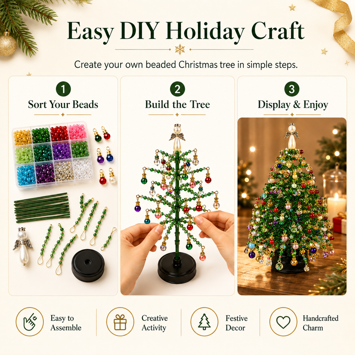 Struggling to Find a Meaningful Activity This Christmas? Make Your Own Sparkling Tree! 🌟