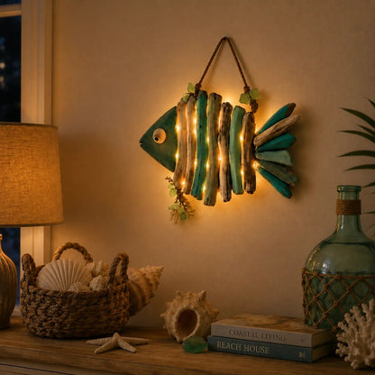 🌊🏡 Today 49% OFF🔥 Coastal Fish LED Wall Decor | Add Relaxing Seaside Style to Your Home