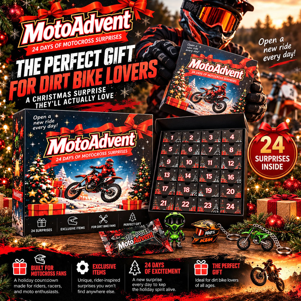 🏍️24-Day Motocross Advent Calendar – A New Dirt Bike Surprise Every Day