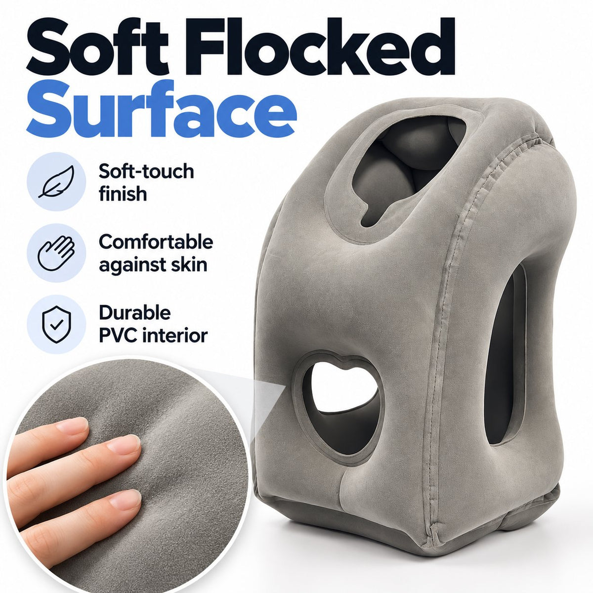 ✈️😴 Inflatable Travel Pillow — Sleep Comfortably Anywhere!