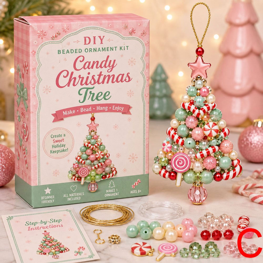 🎅 2026 Christmas Gift 49% Off--DIY Christmas Tree Beaded Ornament Kit