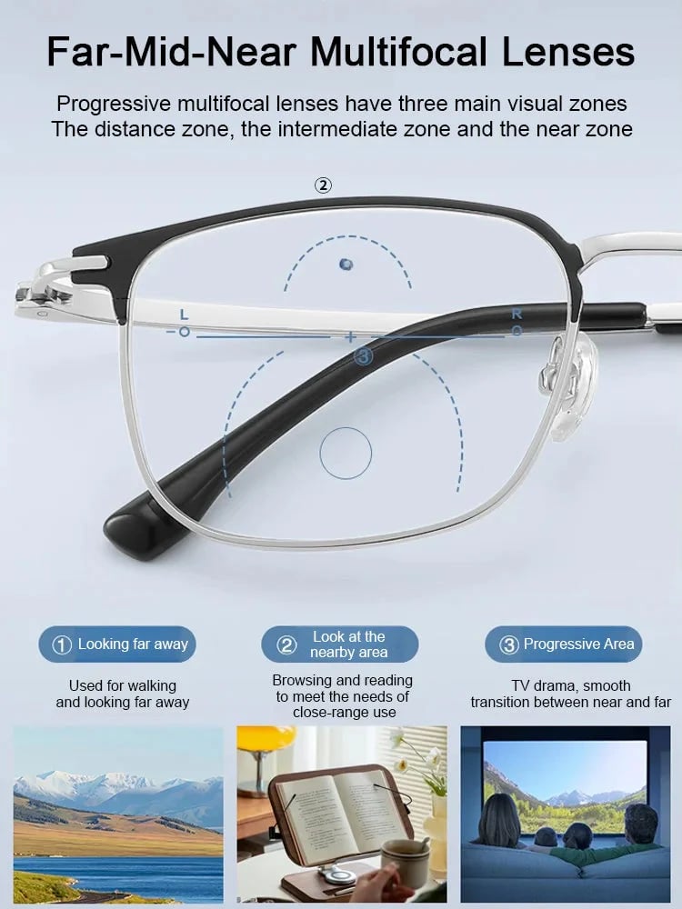 👓 Ultra Light Anti Blue Presbyopic Glasses