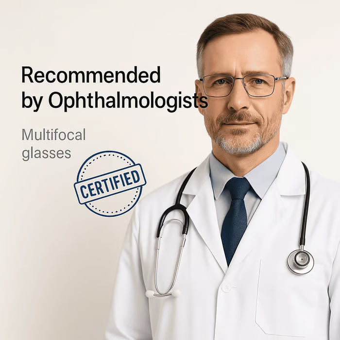 Multifocal Glasses🔥Get Crystal Clear Vision From Phone to Far Away-No More Squinting!