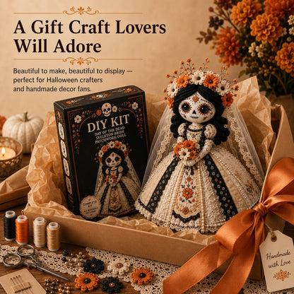 🖤 DIY Day of the Dead Patchwork Doll Kit