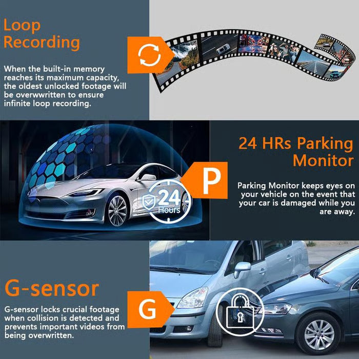 🎁2026 New Arrivals 50% OFF💥1080P Multi-Channel Dash Cam with Night Vision & Parking Monitor 🚗