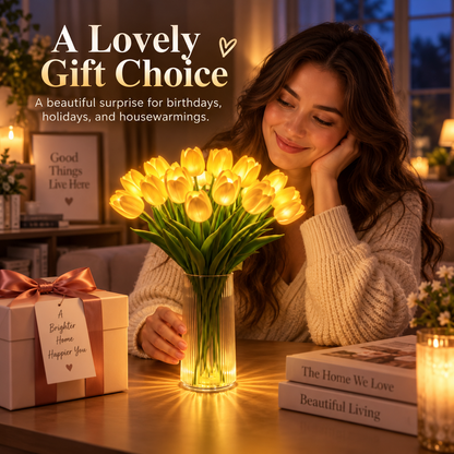 🌷Radiant Romantic Tulip Light-1 pack of 15 flowers