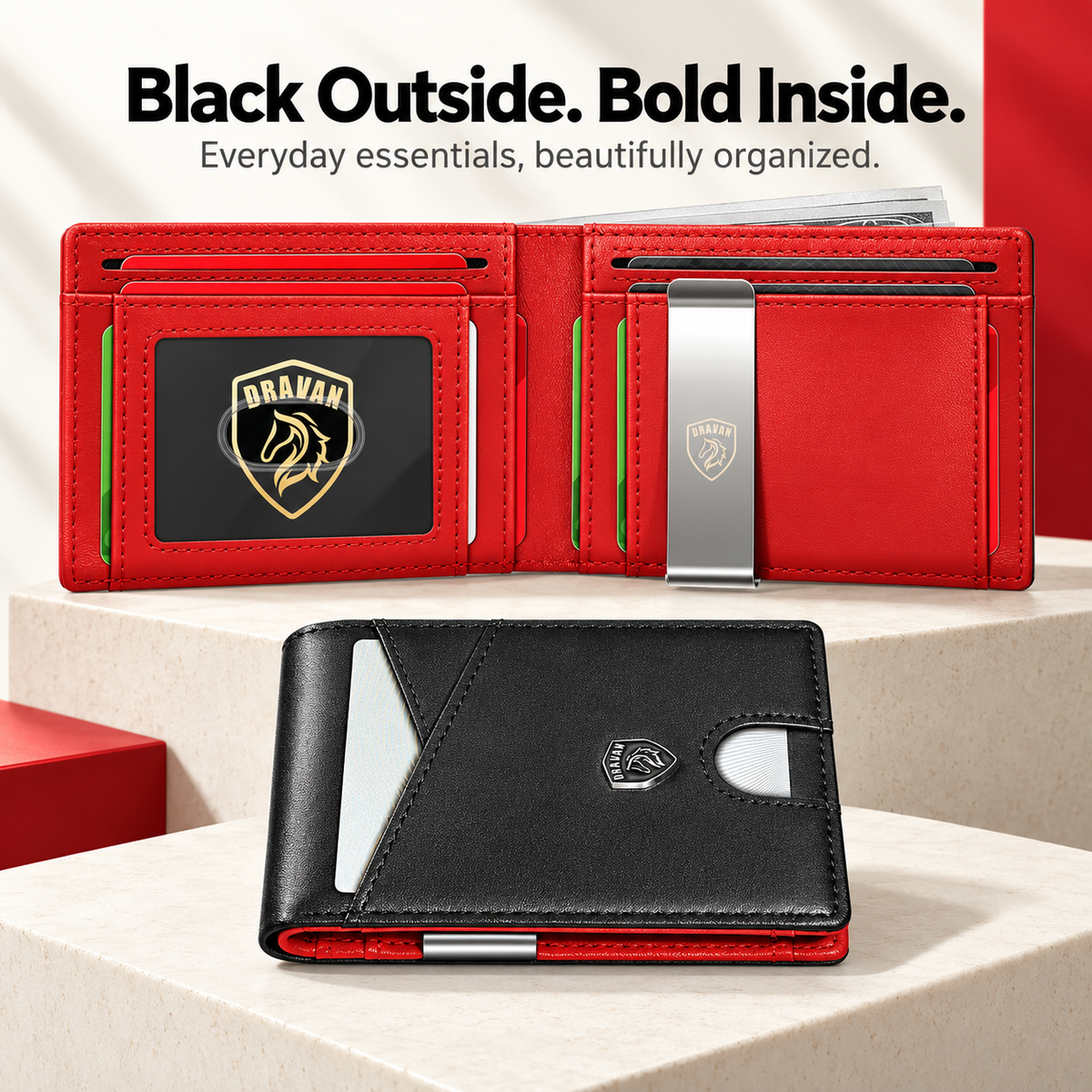 Men’s Leather Wallets with RFID Anti-Theft Protection