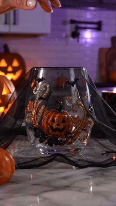 🎃 3D Halloween Artisan Glassware Collection | For Magical Halloween Sips, Eye-Catching 3D Details, Luminous Festive Party Moments & Cozy Fall Home Bar Glow