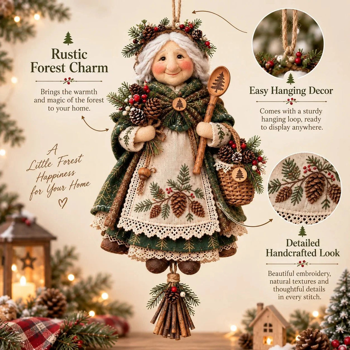 🎉💝Handmade Good Luck Granny 🏠Chase Away Worries, Bring Home Warmth